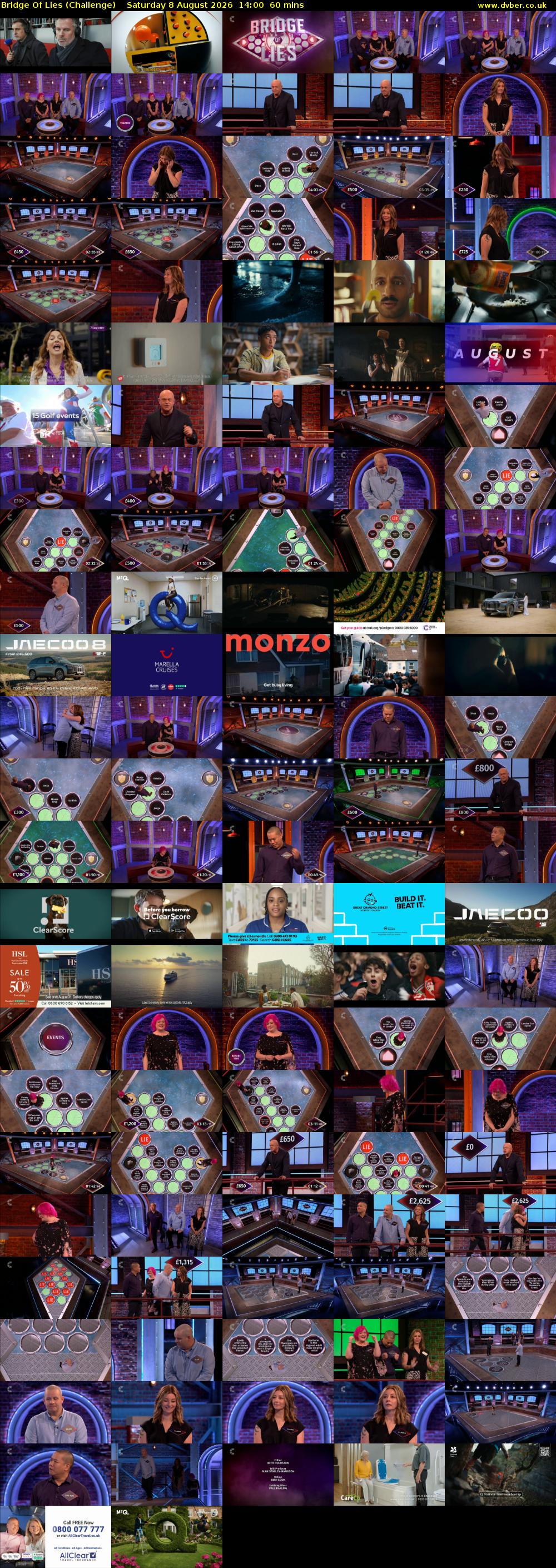 Bridge Of Lies (Challenge) Saturday 8 August 2026 14:00 - 15:00
