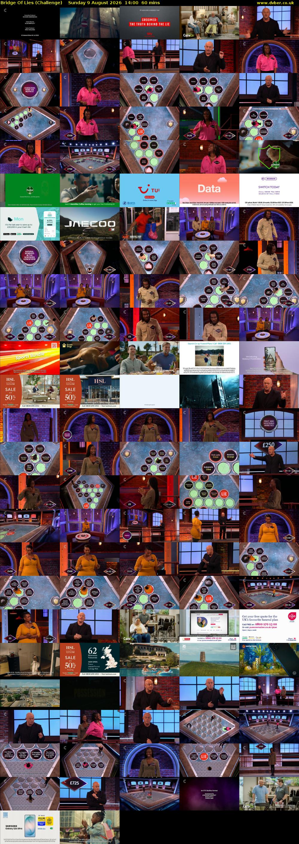Bridge Of Lies (Challenge) Sunday 9 August 2026 14:00 - 15:00