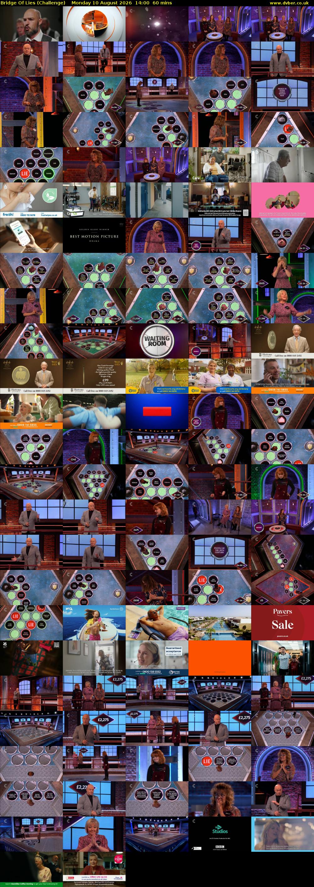 Bridge Of Lies (Challenge) Monday 10 August 2026 14:00 - 15:00