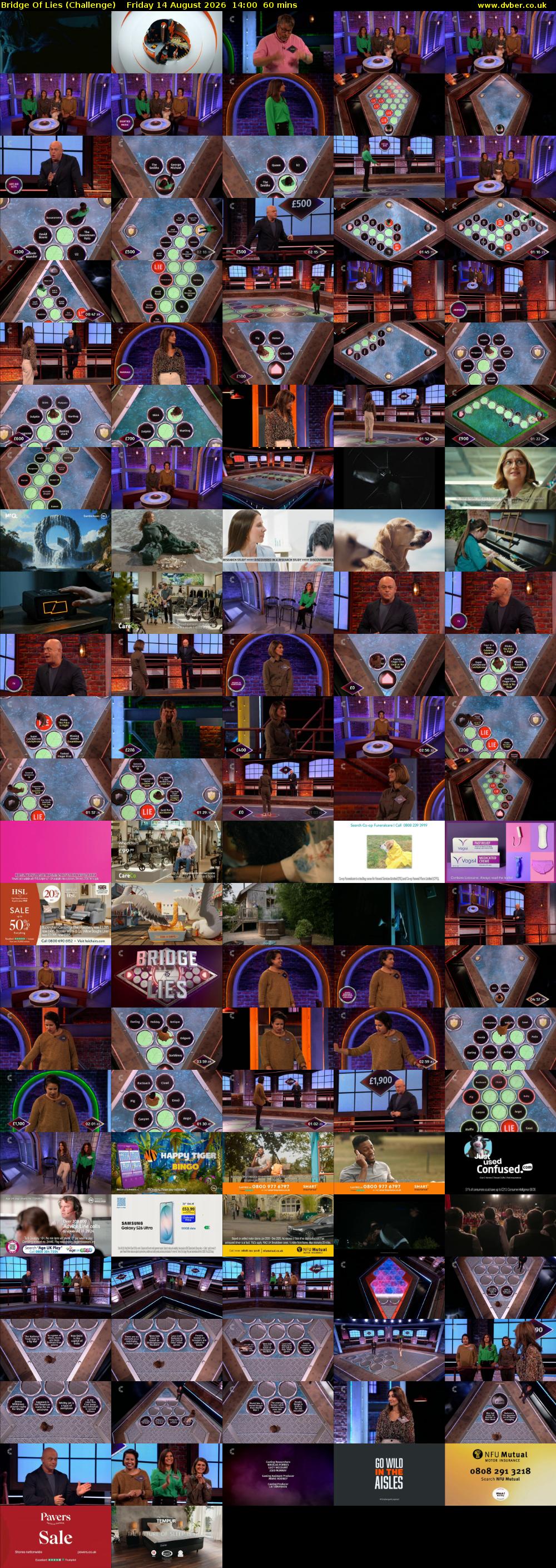 Bridge Of Lies (Challenge) Friday 14 August 2026 14:00 - 15:00