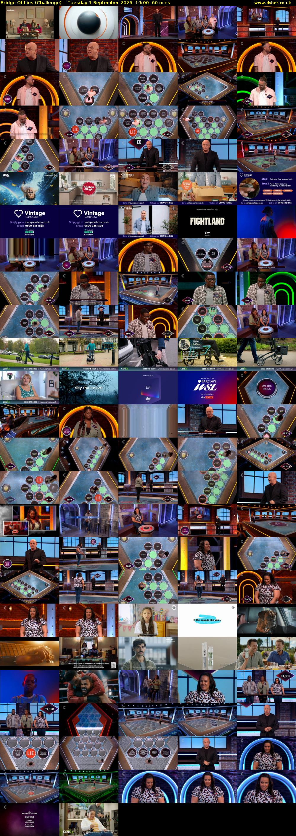 Bridge Of Lies (Challenge) Tuesday 1 September 2026 14:00 - 15:00