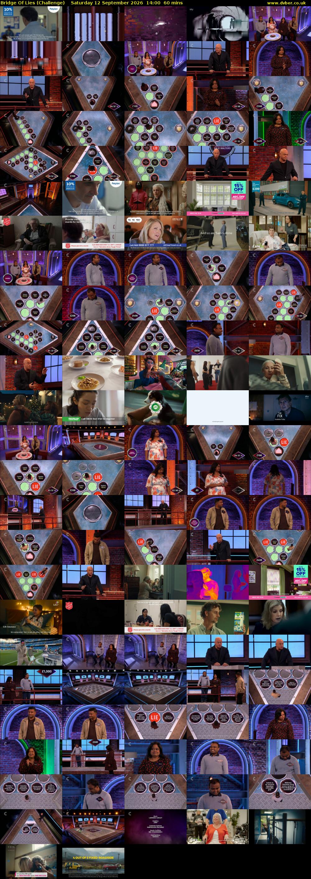 Bridge Of Lies (Challenge) Saturday 12 September 2026 14:00 - 15:00