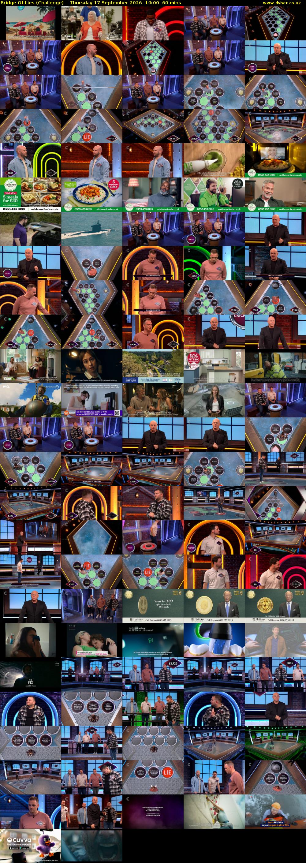 Bridge Of Lies (Challenge) Thursday 17 September 2026 14:00 - 15:00