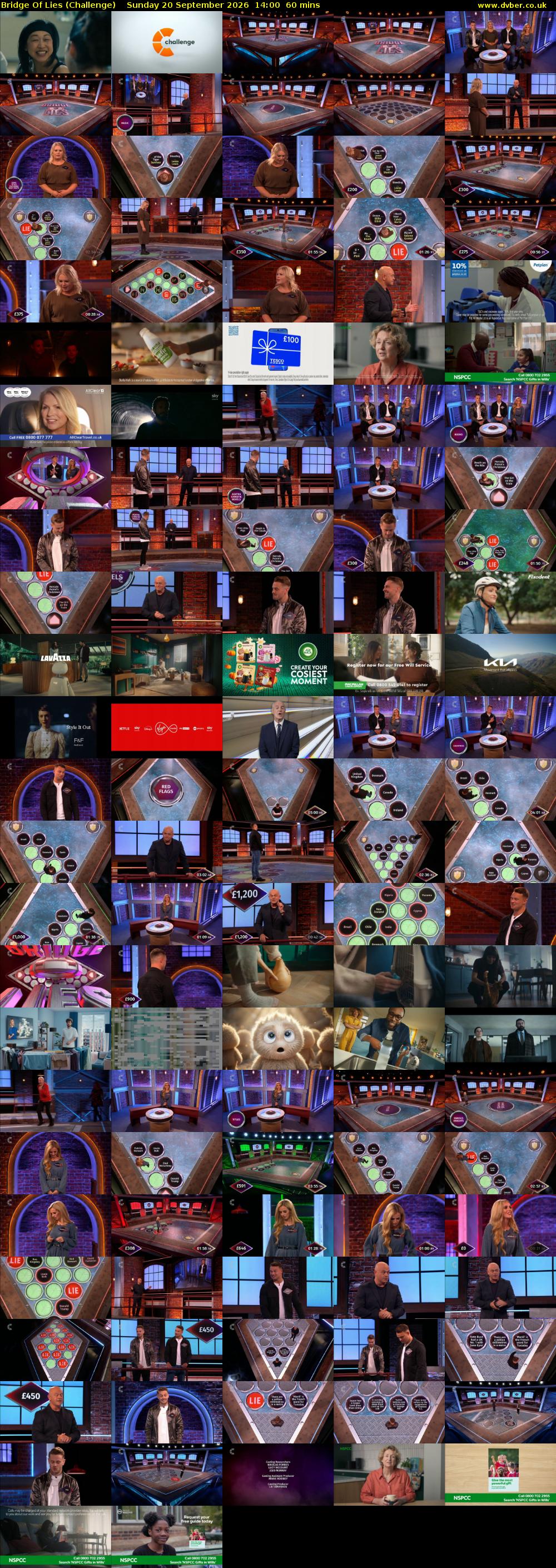 Bridge Of Lies (Challenge) Sunday 20 September 2026 14:00 - 15:00