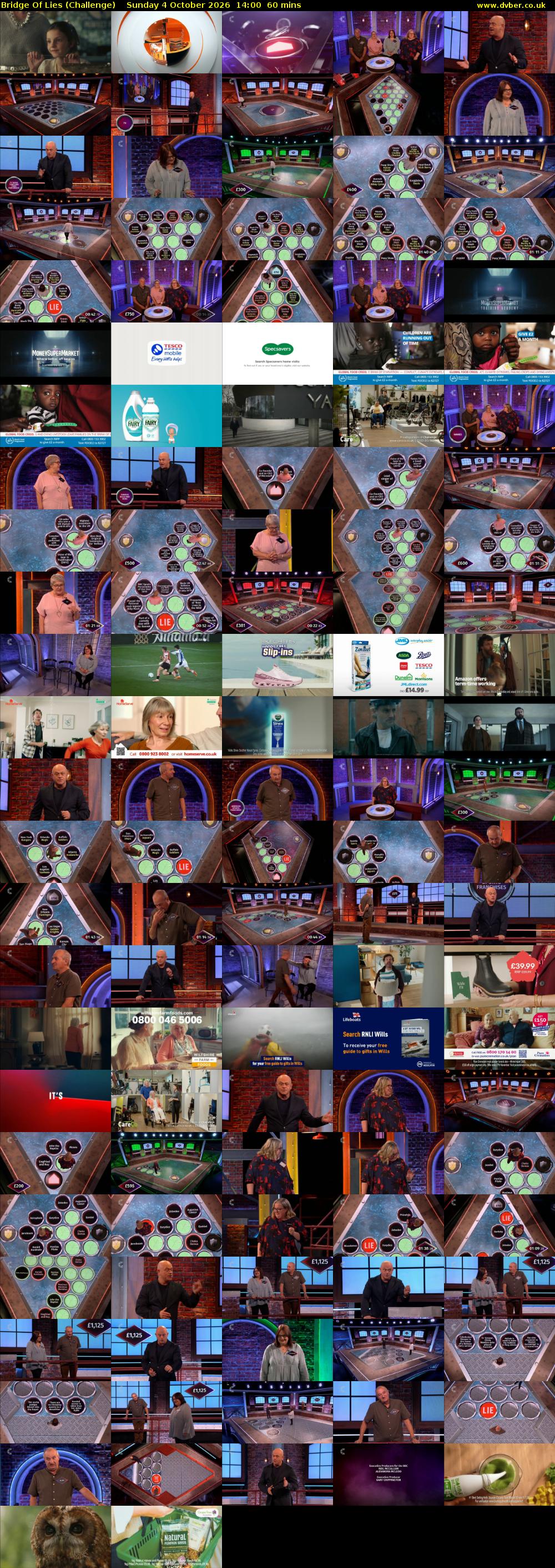 Bridge Of Lies (Challenge) Sunday 4 October 2026 14:00 - 15:00