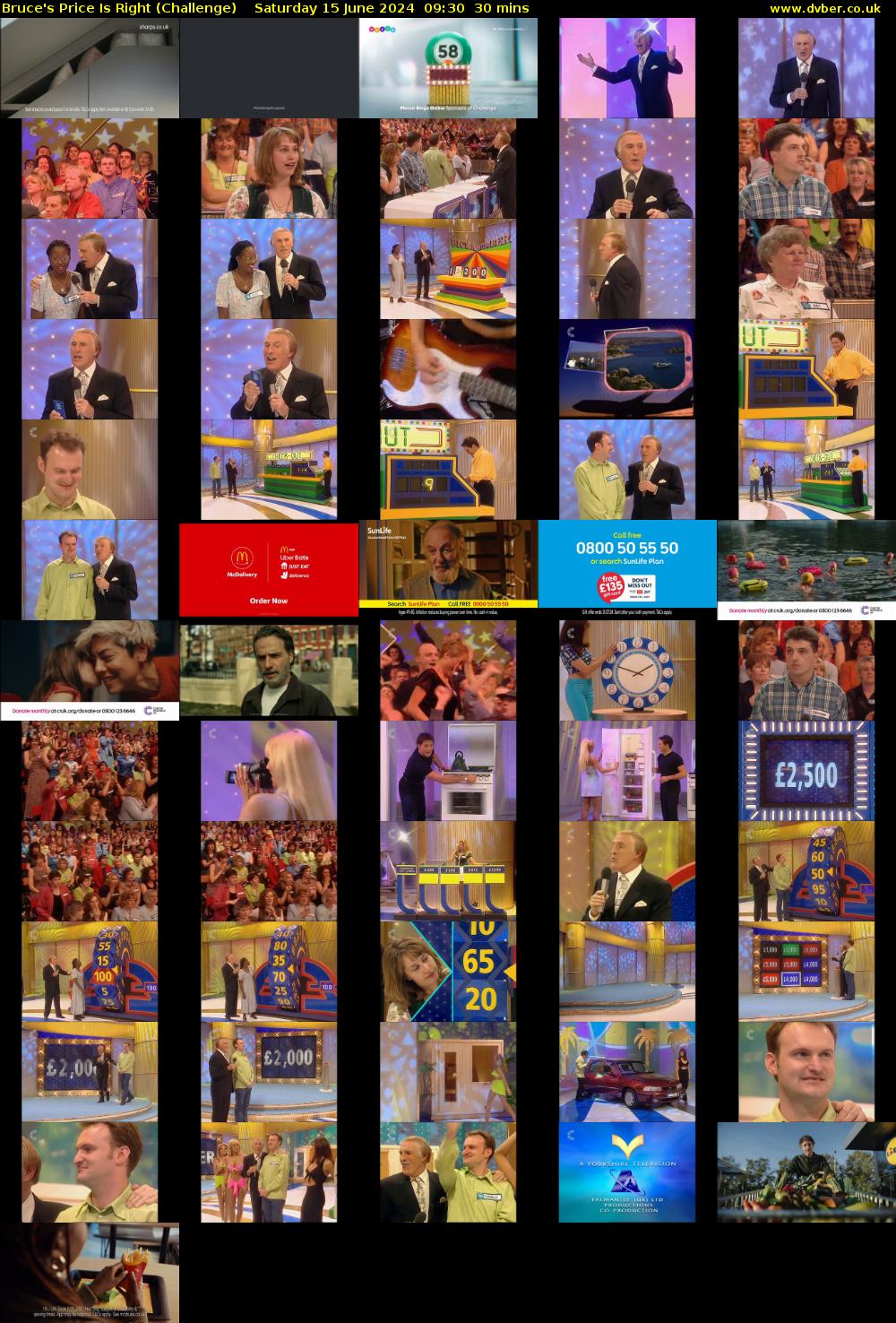 Bruce's Price Is Right (Challenge) Saturday 15 June 2024 09:30 - 10:00