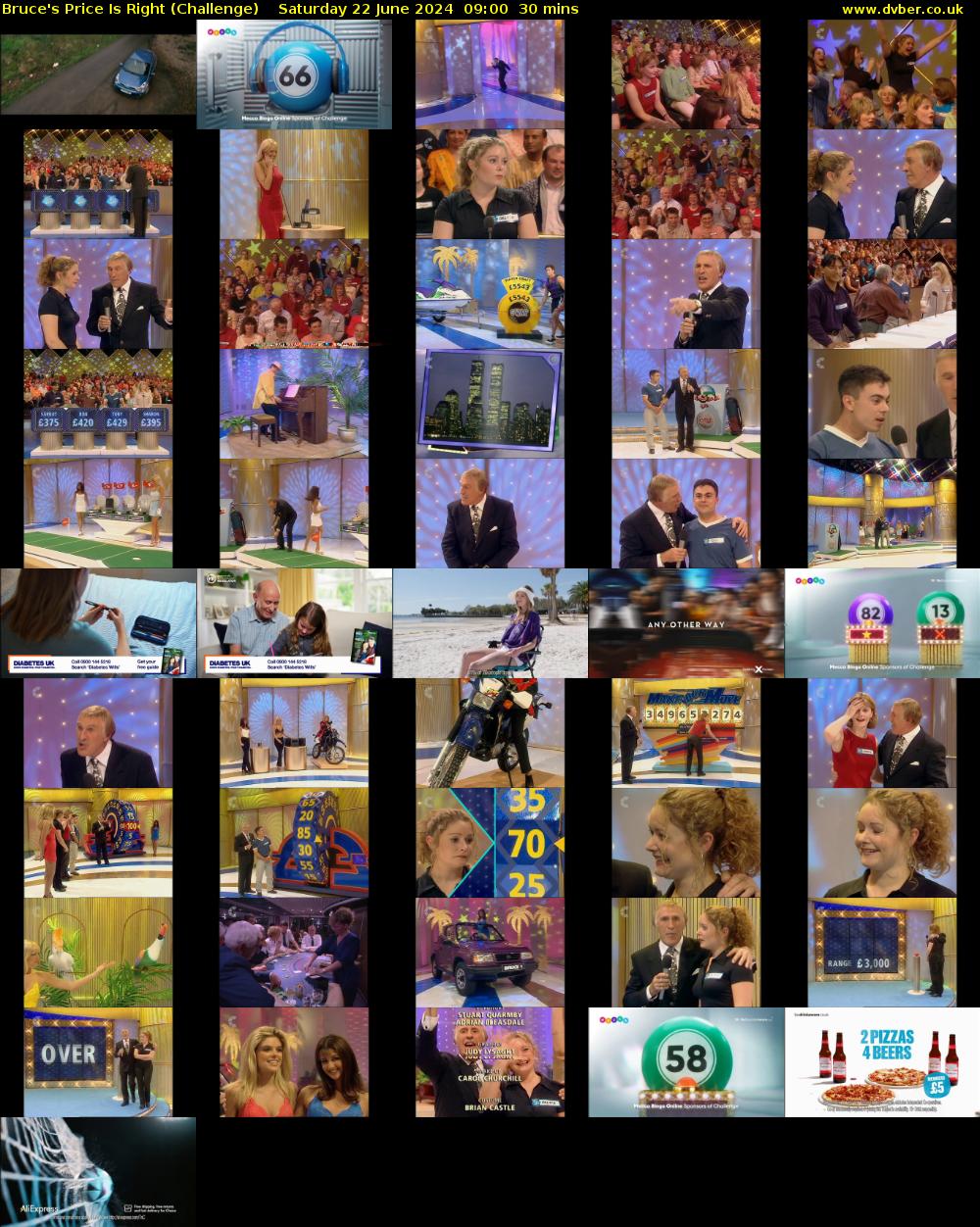 Bruce's Price Is Right (Challenge) Saturday 22 June 2024 09:00 - 09:30