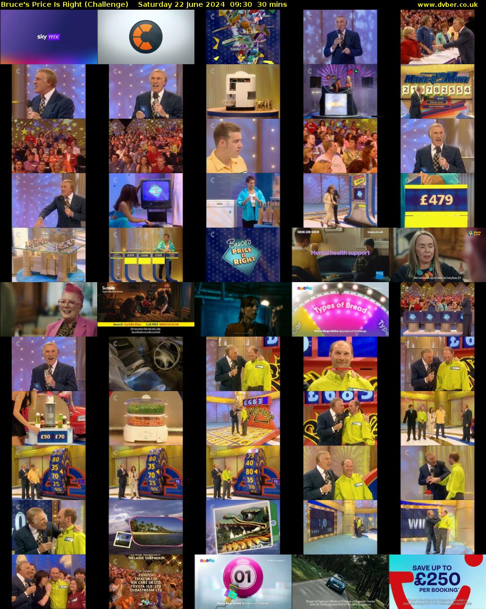 Bruce's Price Is Right (Challenge) Saturday 22 June 2024 09:30 - 10:00