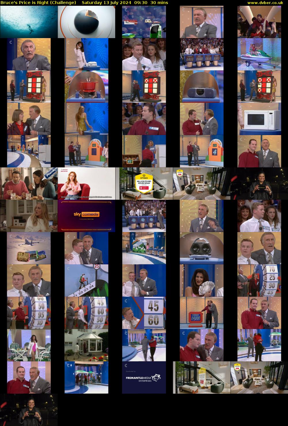 Bruce's Price Is Right (Challenge) Saturday 13 July 2024 09:30 - 10:00