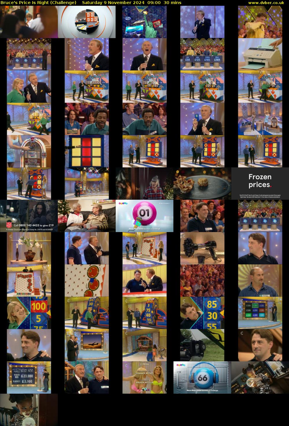 Bruce's Price Is Right (Challenge) Saturday 9 November 2024 09:00 - 09:30
