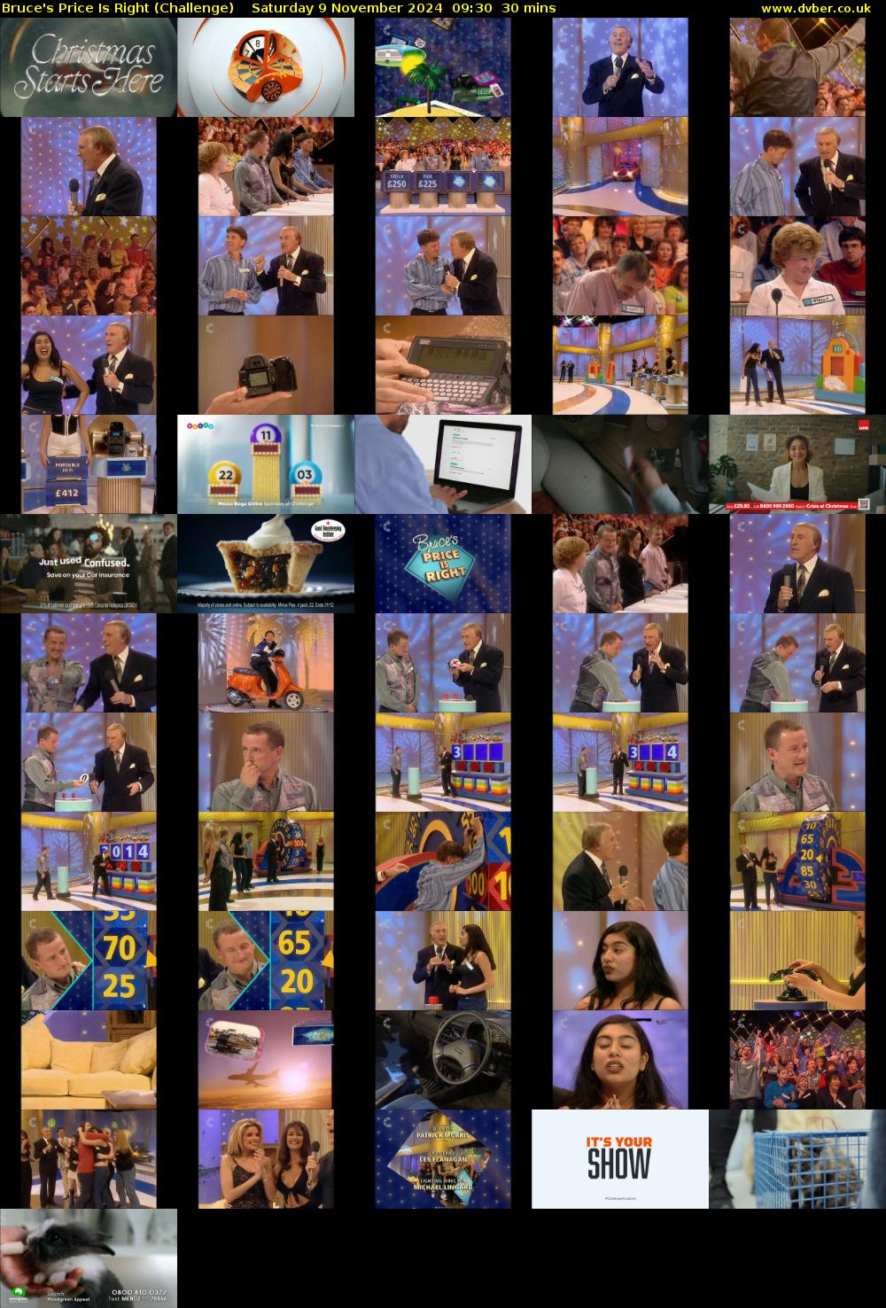 Bruce's Price Is Right (Challenge) Saturday 9 November 2024 09:30 - 10:00
