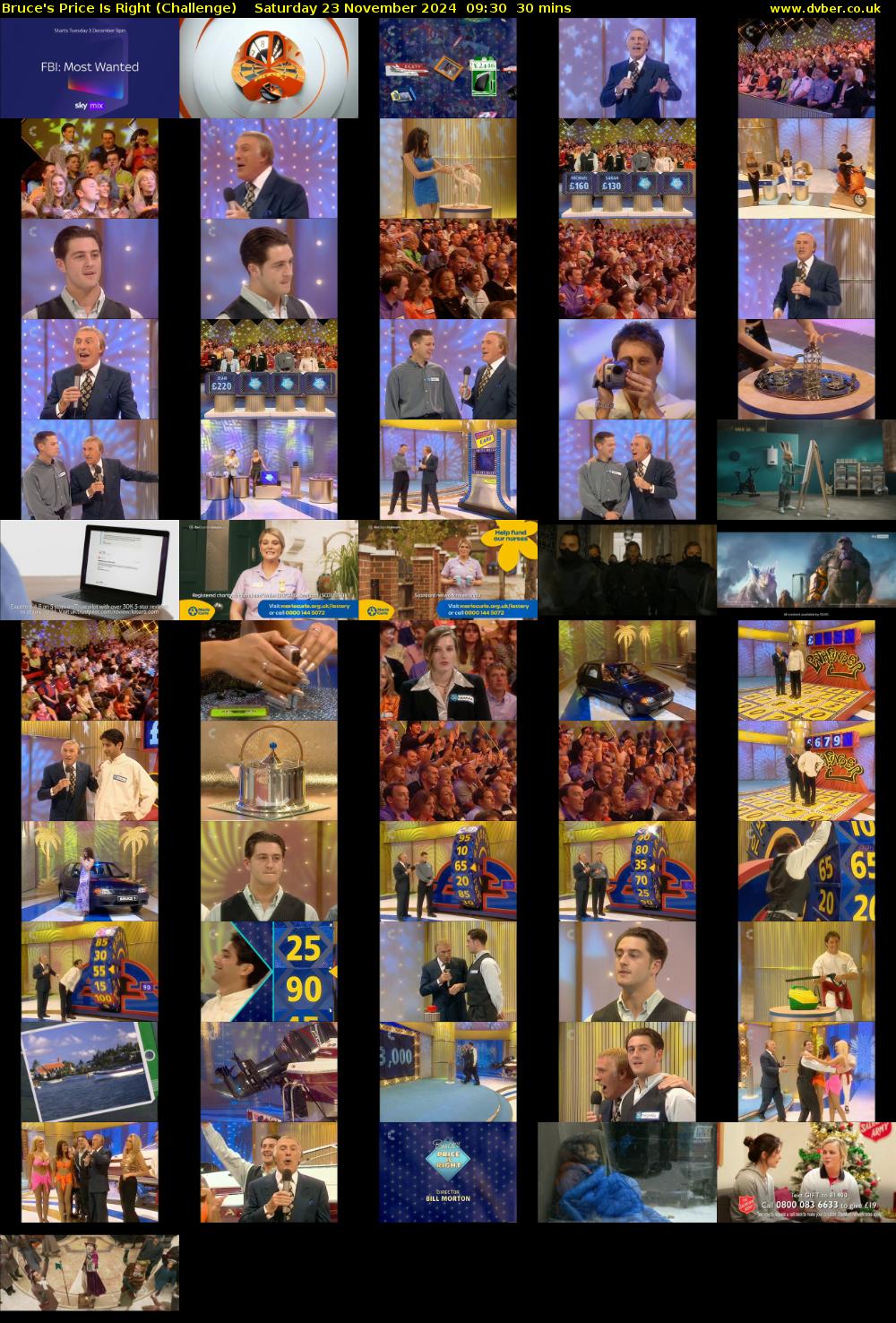 Bruce's Price Is Right (Challenge) Saturday 23 November 2024 09:30 - 10:00