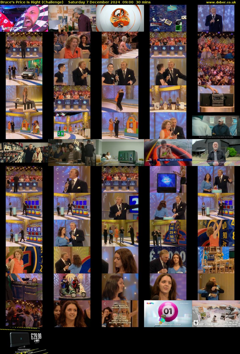Bruce's Price Is Right (Challenge) Saturday 7 December 2024 09:00 - 09:30