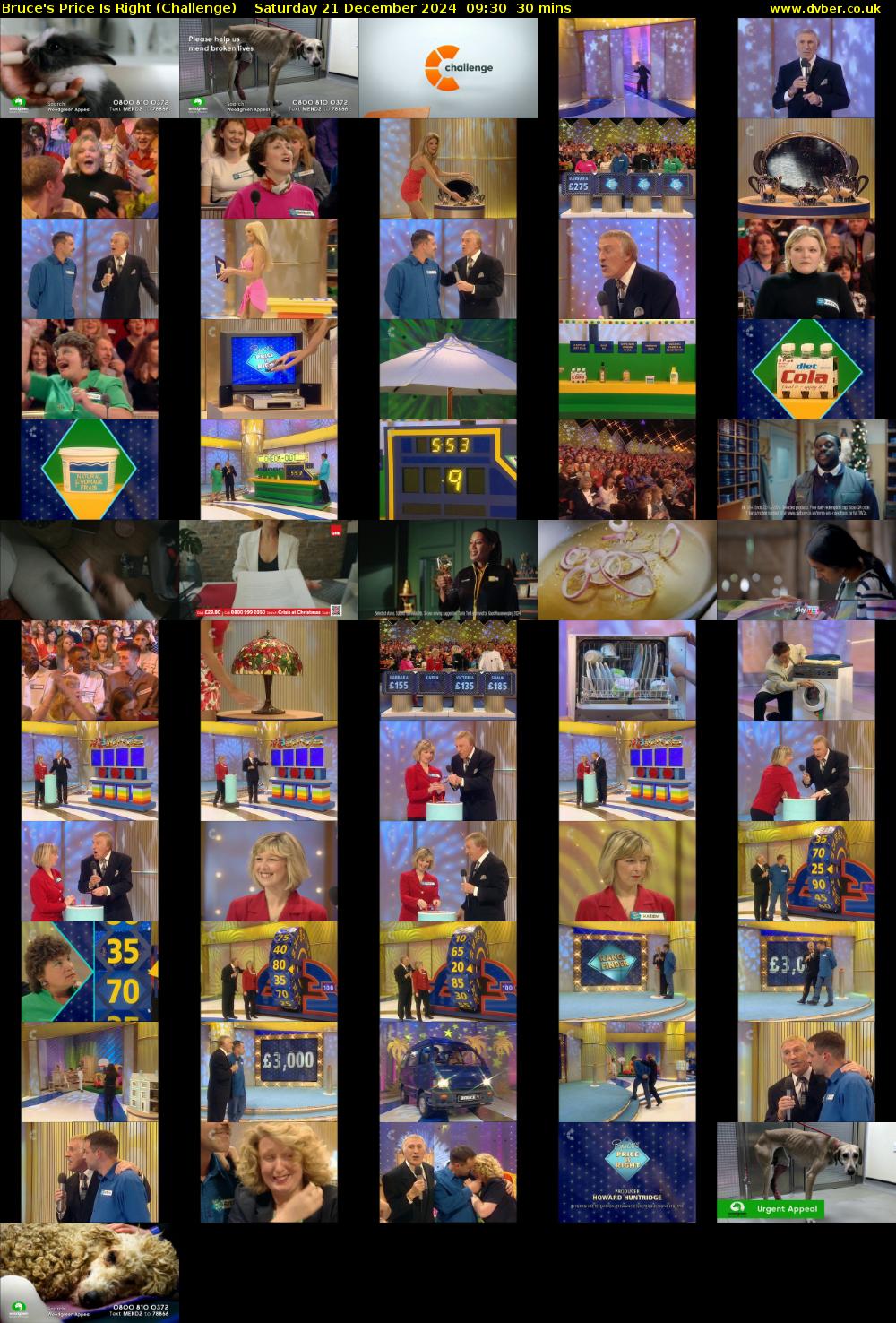 Bruce's Price Is Right (Challenge) Saturday 21 December 2024 09:30 - 10:00