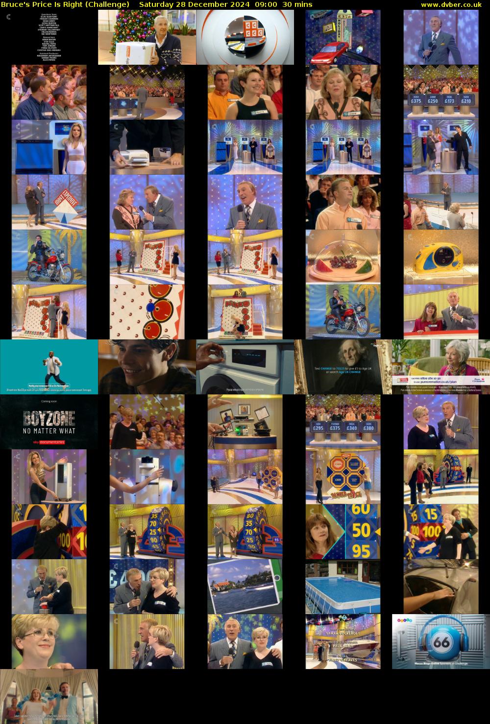 Bruce's Price Is Right (Challenge) Saturday 28 December 2024 09:00 - 09:30