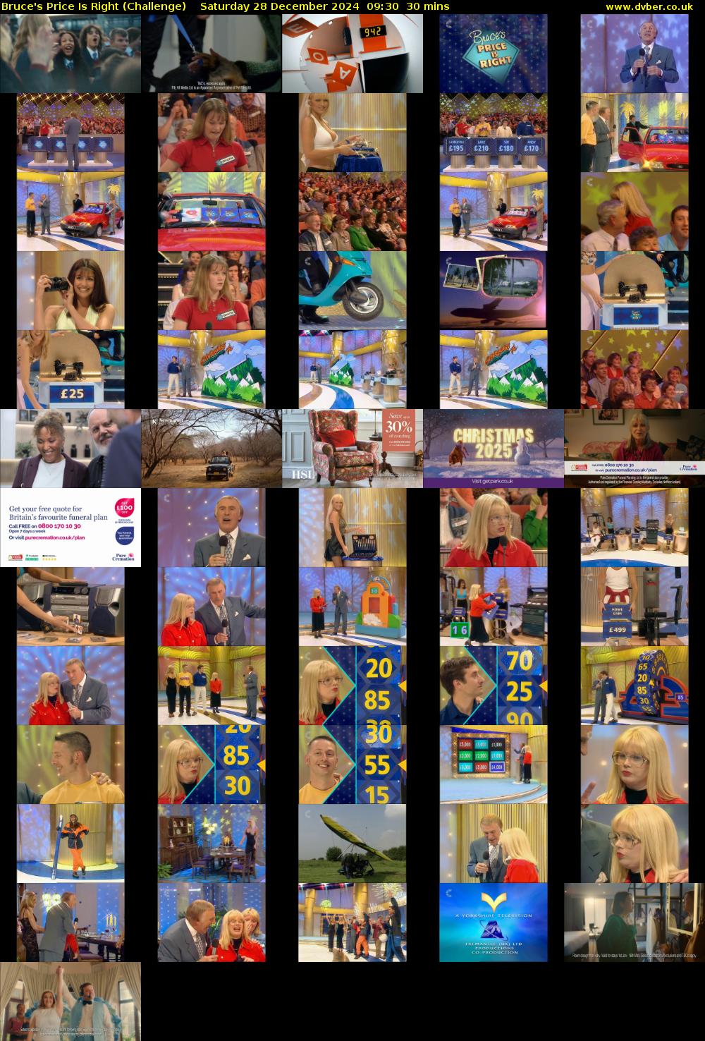 Bruce's Price Is Right (Challenge) Saturday 28 December 2024 09:30 - 10:00