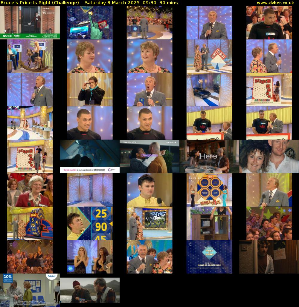 Bruce's Price Is Right (Challenge) Saturday 8 March 2025 09:30 - 10:00