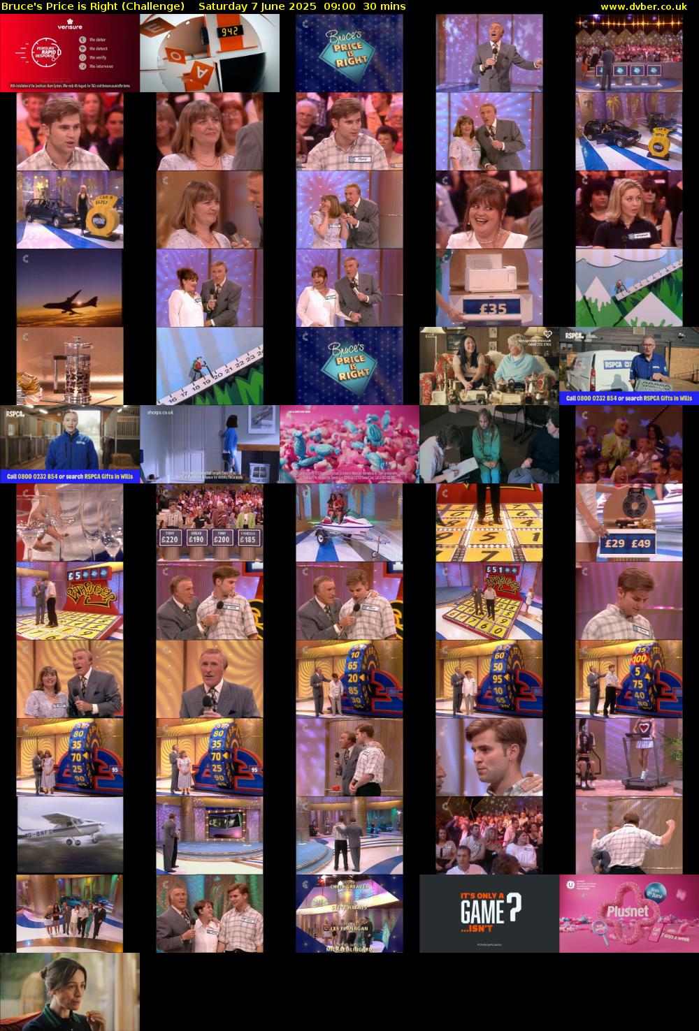 Bruce's Price Is Right (Challenge) Saturday 7 June 2025 09:00 - 09:30