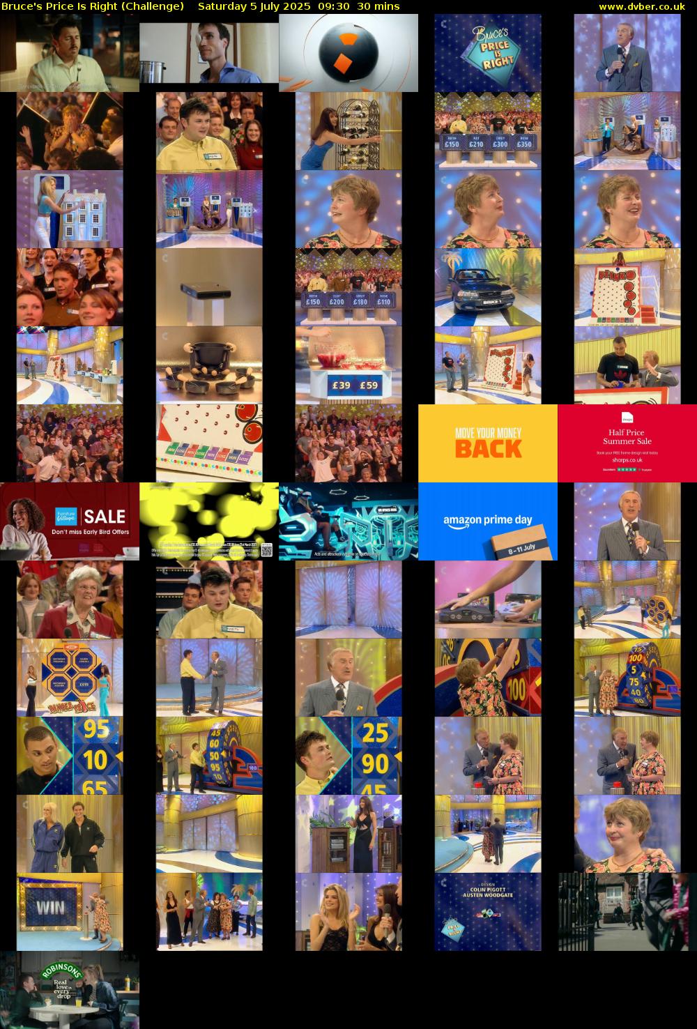 Bruce's Price Is Right (Challenge) Saturday 5 July 2025 09:30 - 10:00