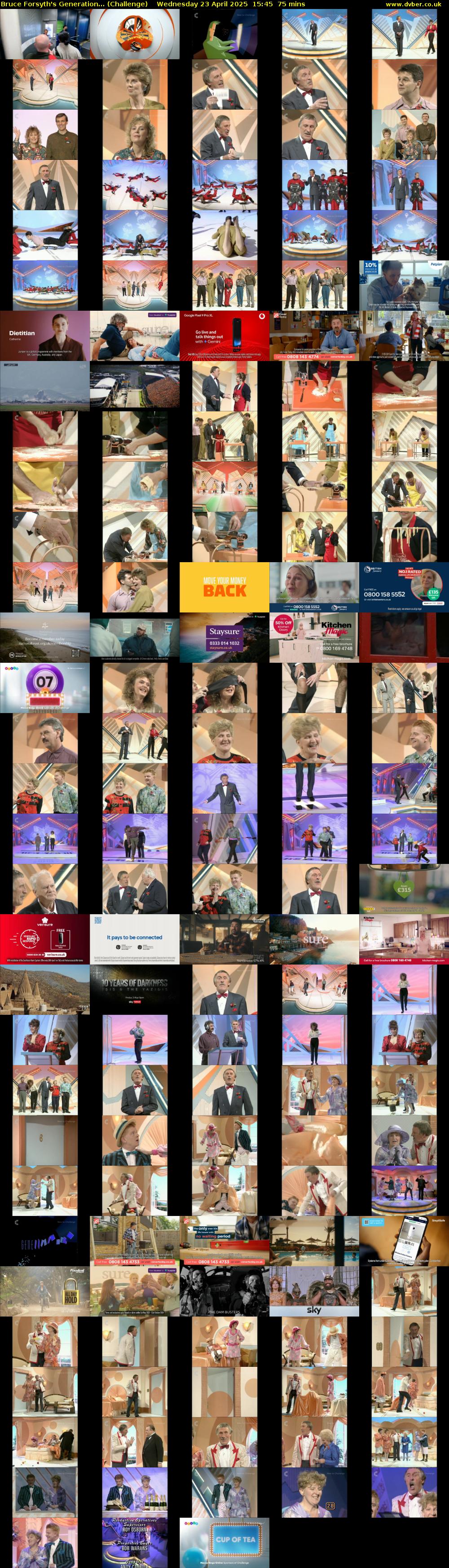Bruce Forsyth's Generation... (Challenge) Wednesday 23 April 2025 15:45 - 17:00