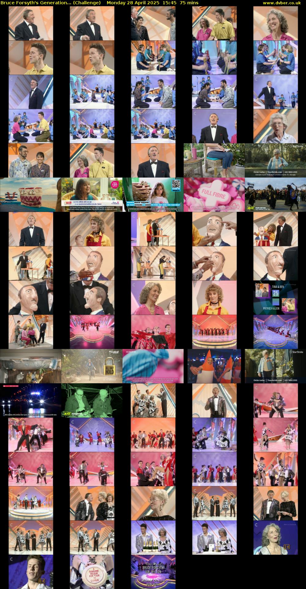 Bruce Forsyth's Generation... (Challenge) Monday 28 April 2025 15:45 - 17:00