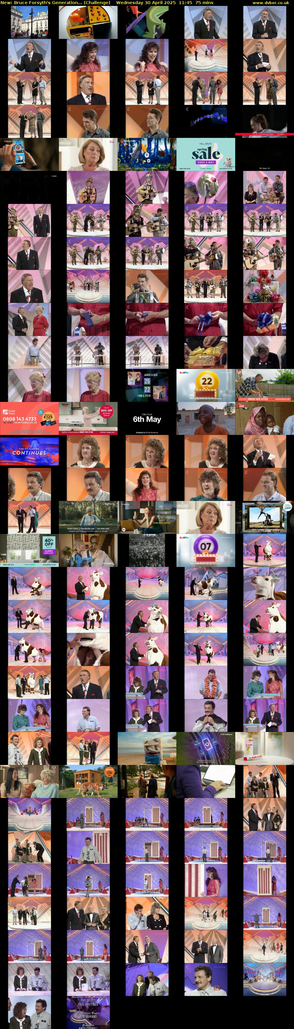 Bruce Forsyth's Generation... (Challenge) Wednesday 30 April 2025 11:45 - 13:00