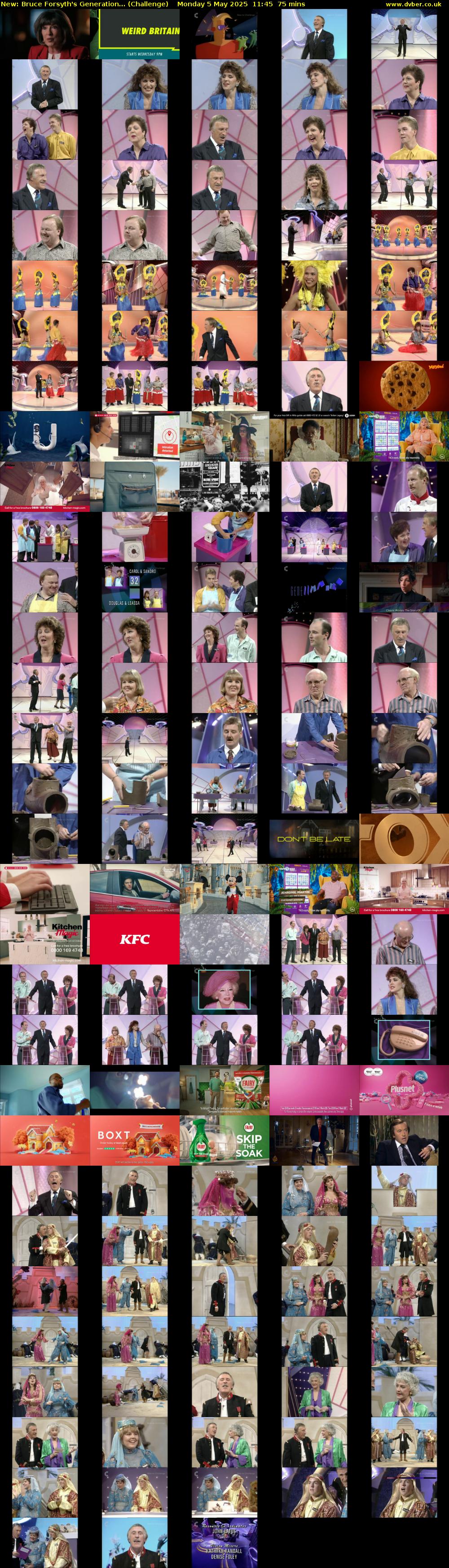 Bruce Forsyth's Generation... (Challenge) Monday 5 May 2025 11:45 - 13:00