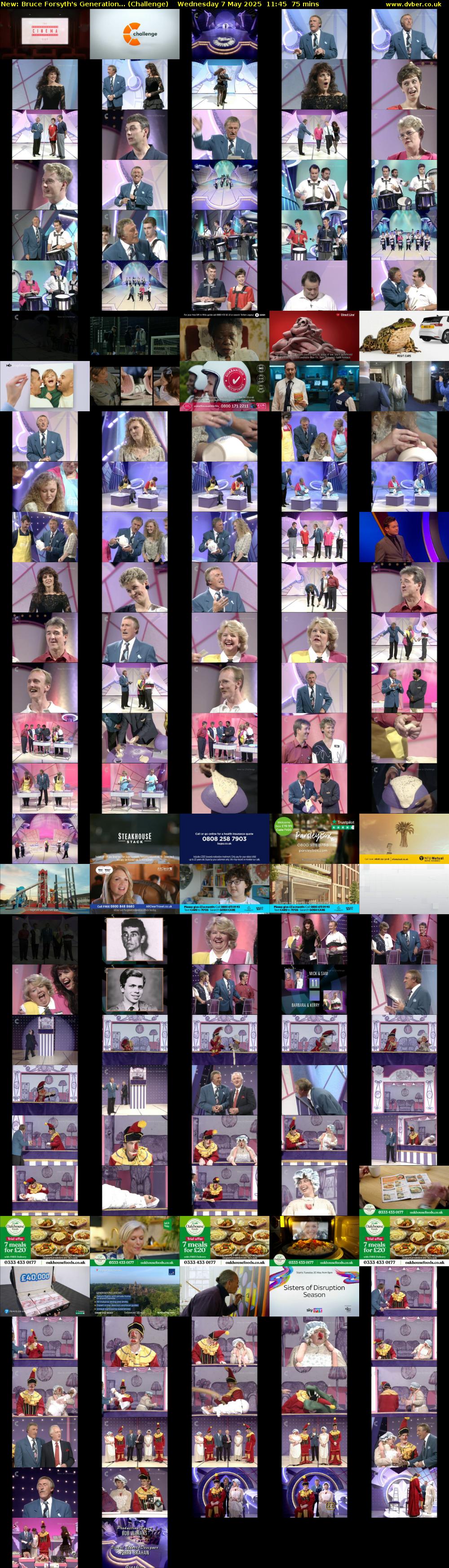 Bruce Forsyth's Generation... (Challenge) Wednesday 7 May 2025 11:45 - 13:00
