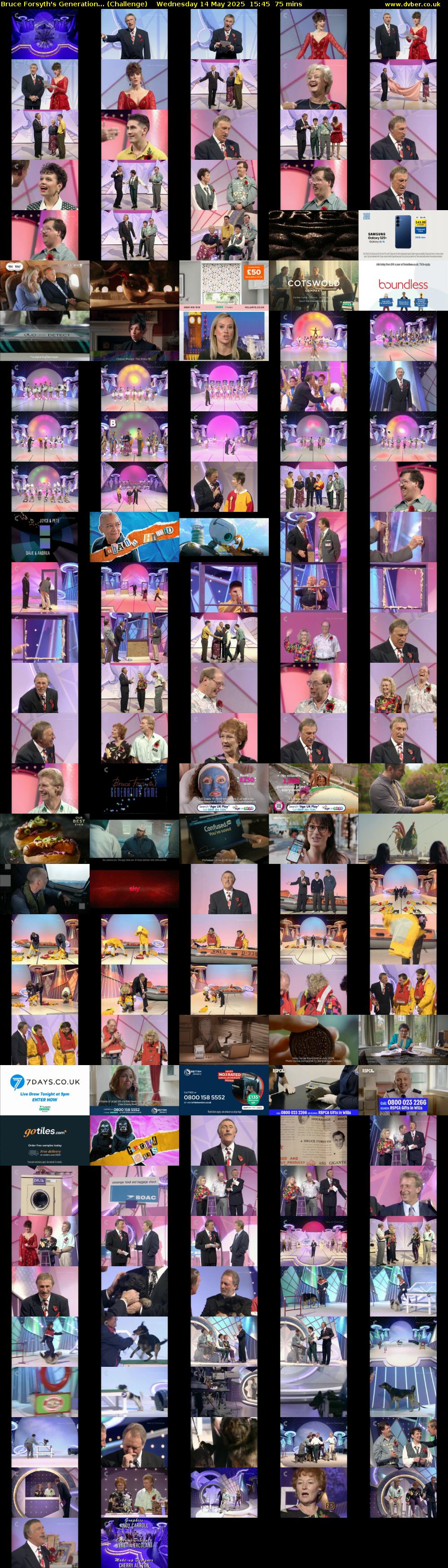 Bruce Forsyth's Generation... (Challenge) Wednesday 14 May 2025 15:45 - 17:00