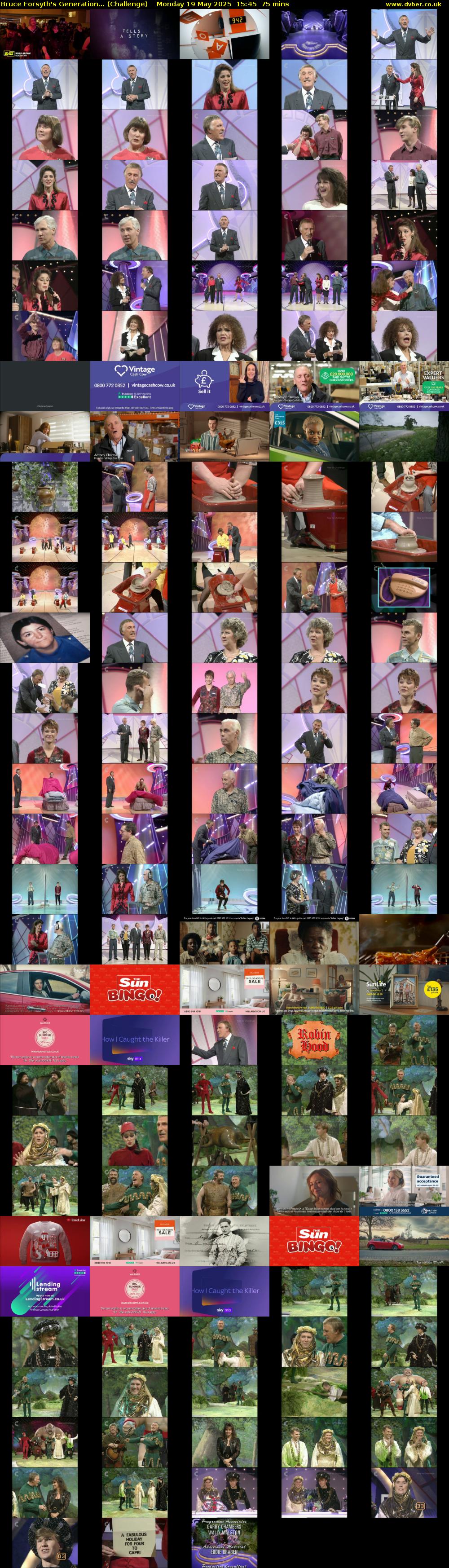 Bruce Forsyth's Generation... (Challenge) Monday 19 May 2025 15:45 - 17:00