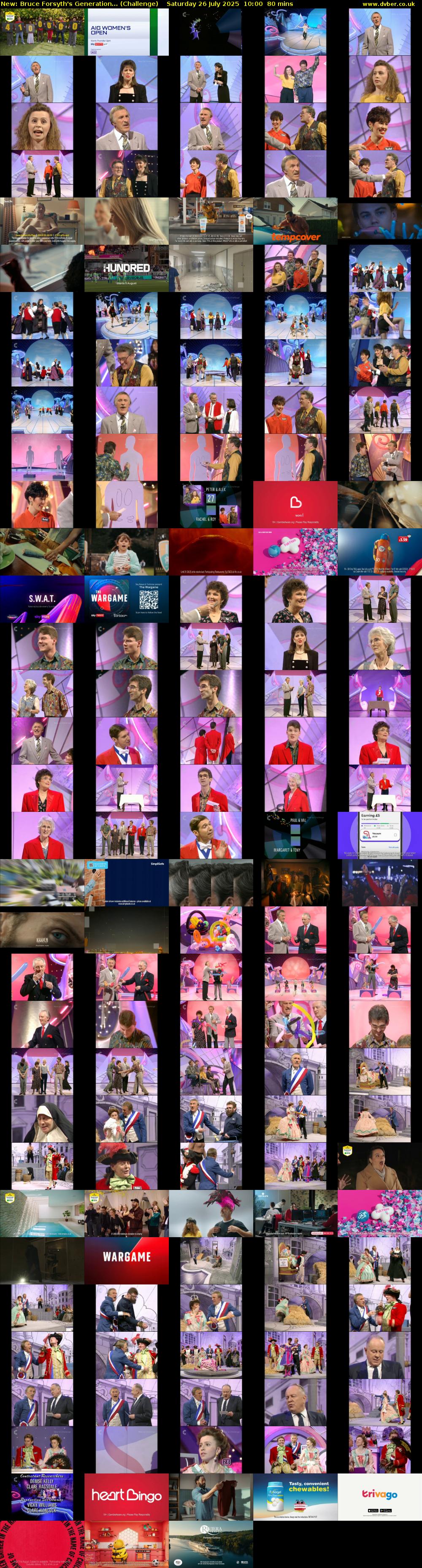 Bruce Forsyth's Generation... (Challenge) Saturday 26 July 2025 10:00 - 11:20