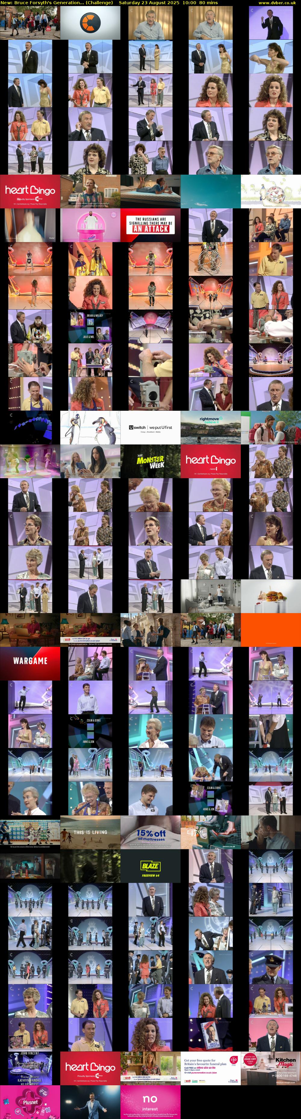 Bruce Forsyth's Generation... (Challenge) Saturday 23 August 2025 10:00 - 11:20