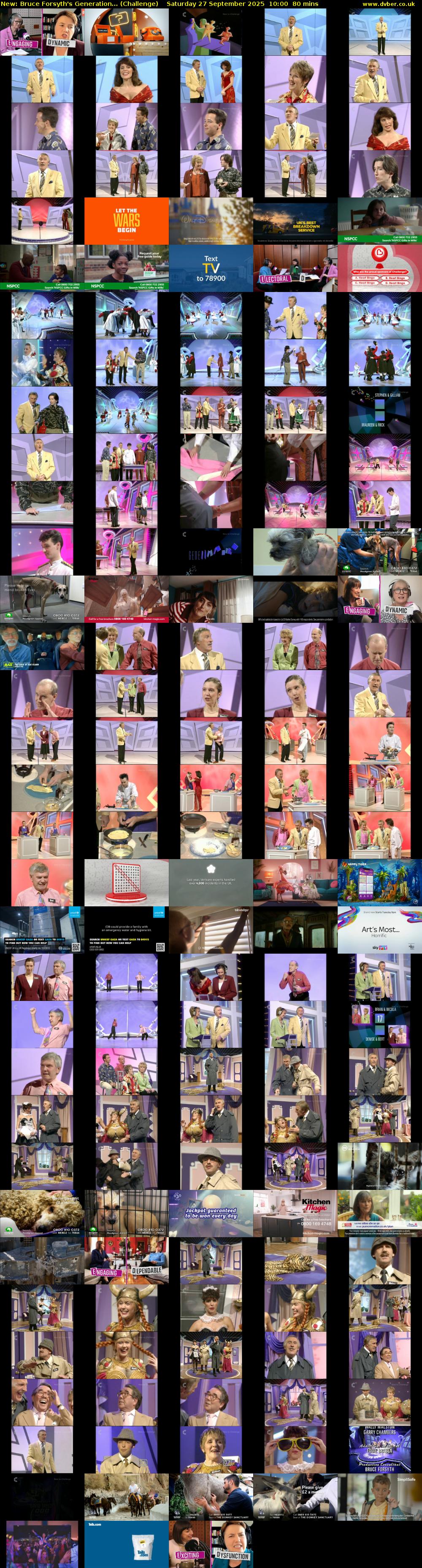 Bruce Forsyth's Generation... (Challenge) Saturday 27 September 2025 10:00 - 11:20