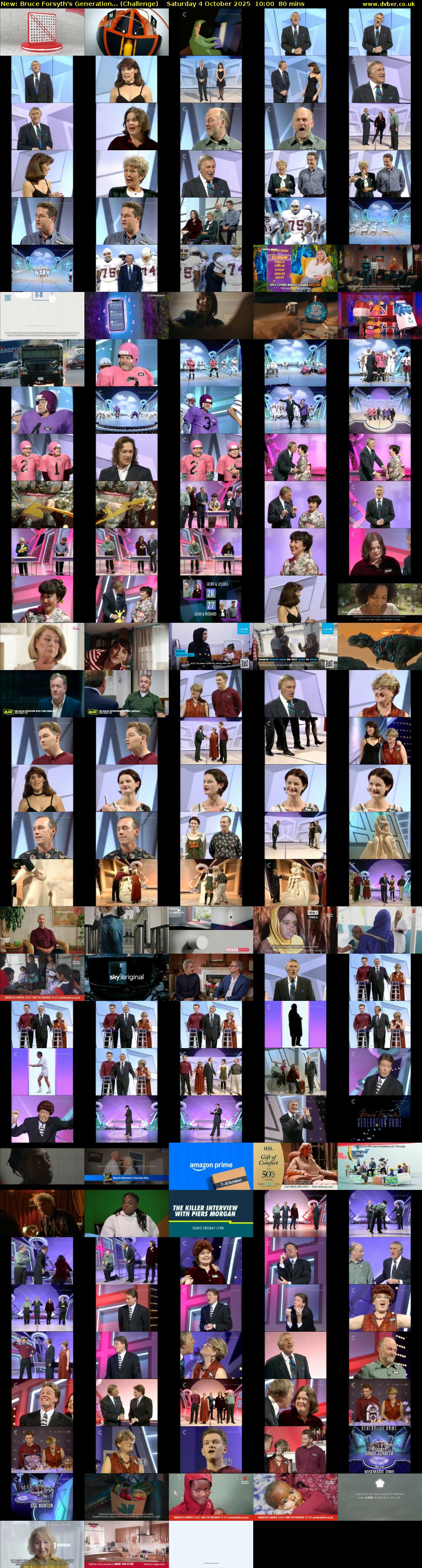 Bruce Forsyth's Generation... (Challenge) Saturday 4 October 2025 10:00 - 11:20