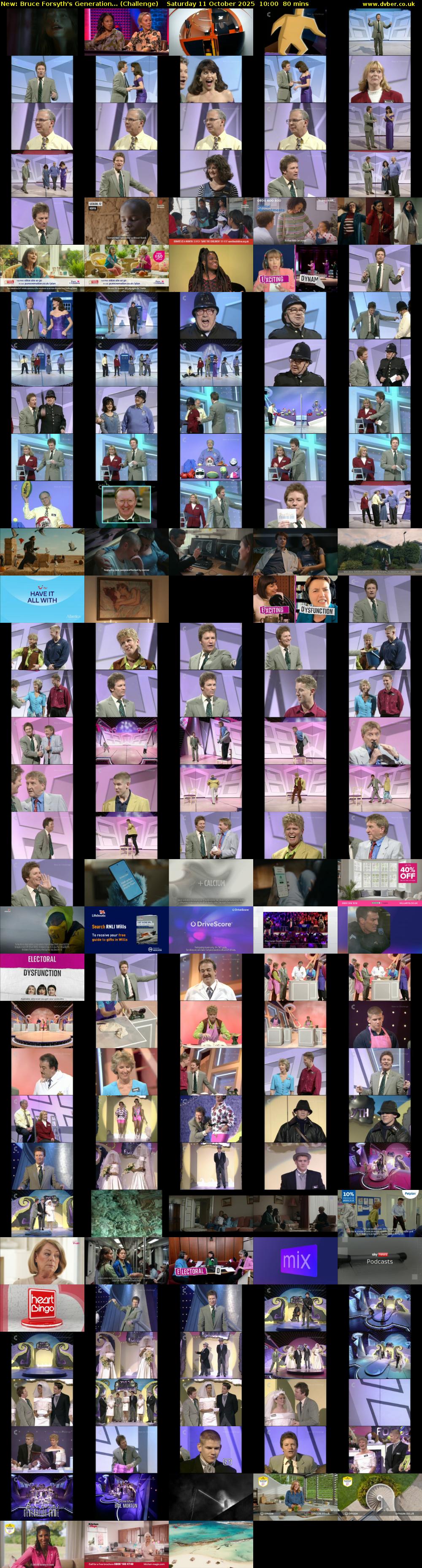 Bruce Forsyth's Generation... (Challenge) Saturday 11 October 2025 10:00 - 11:20