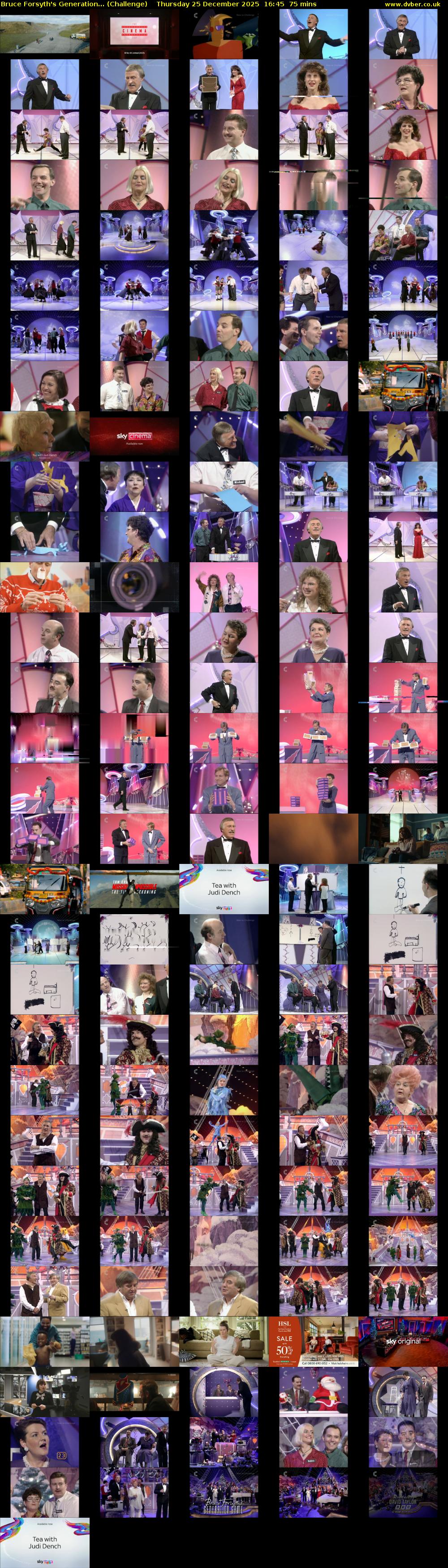 Bruce Forsyth's Generation... (Challenge) Thursday 25 December 2025 16:45 - 18:00