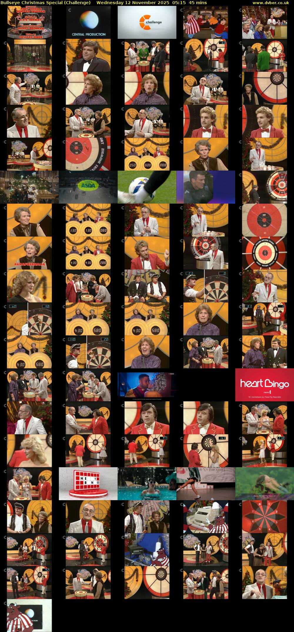 Bullseye Christmas Special (Challenge) Wednesday 12 November 2025 05:15 - 06:00