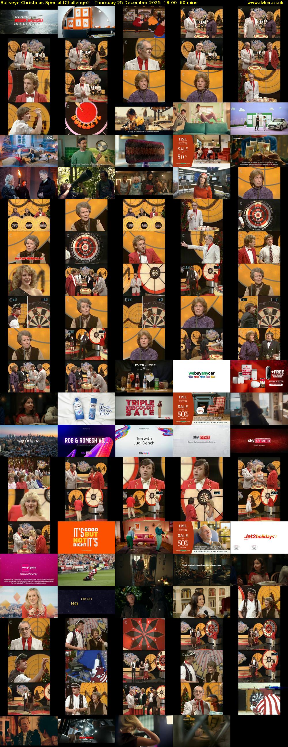 Bullseye Christmas Special (Challenge) Thursday 25 December 2025 18:00 - 19:00