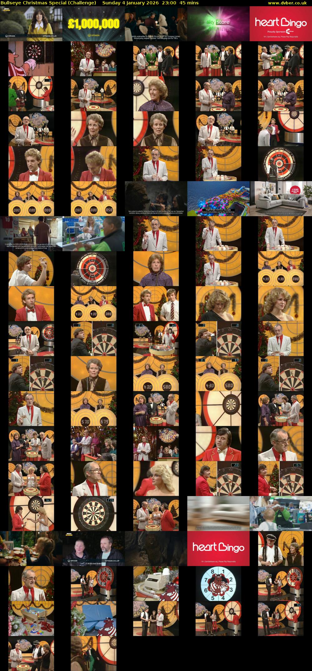 Bullseye Christmas Special (Challenge) Sunday 4 January 2026 23:00 - 23:45