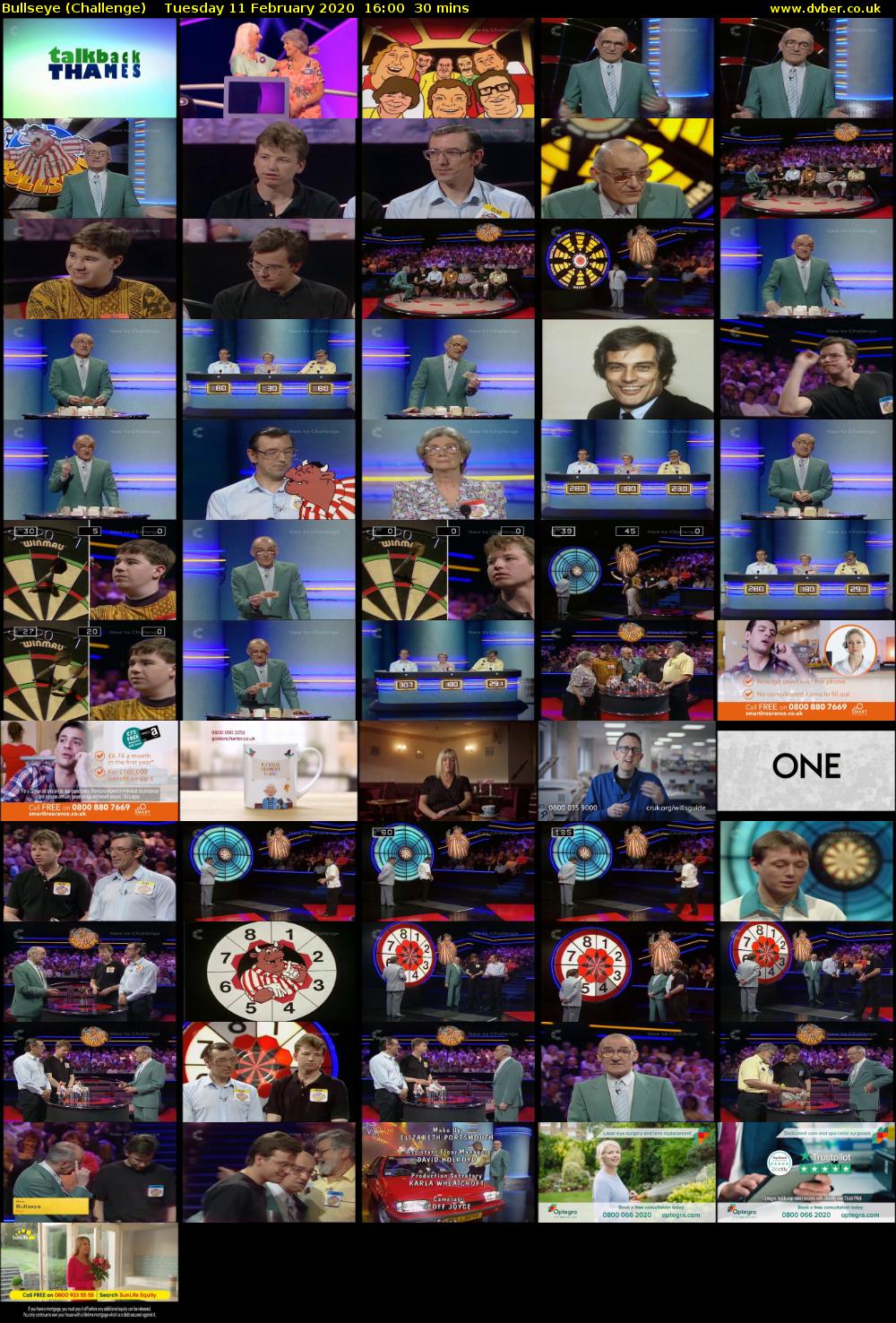 Bullseye (Challenge) Tuesday 11 February 2020 16:00 - 16:30