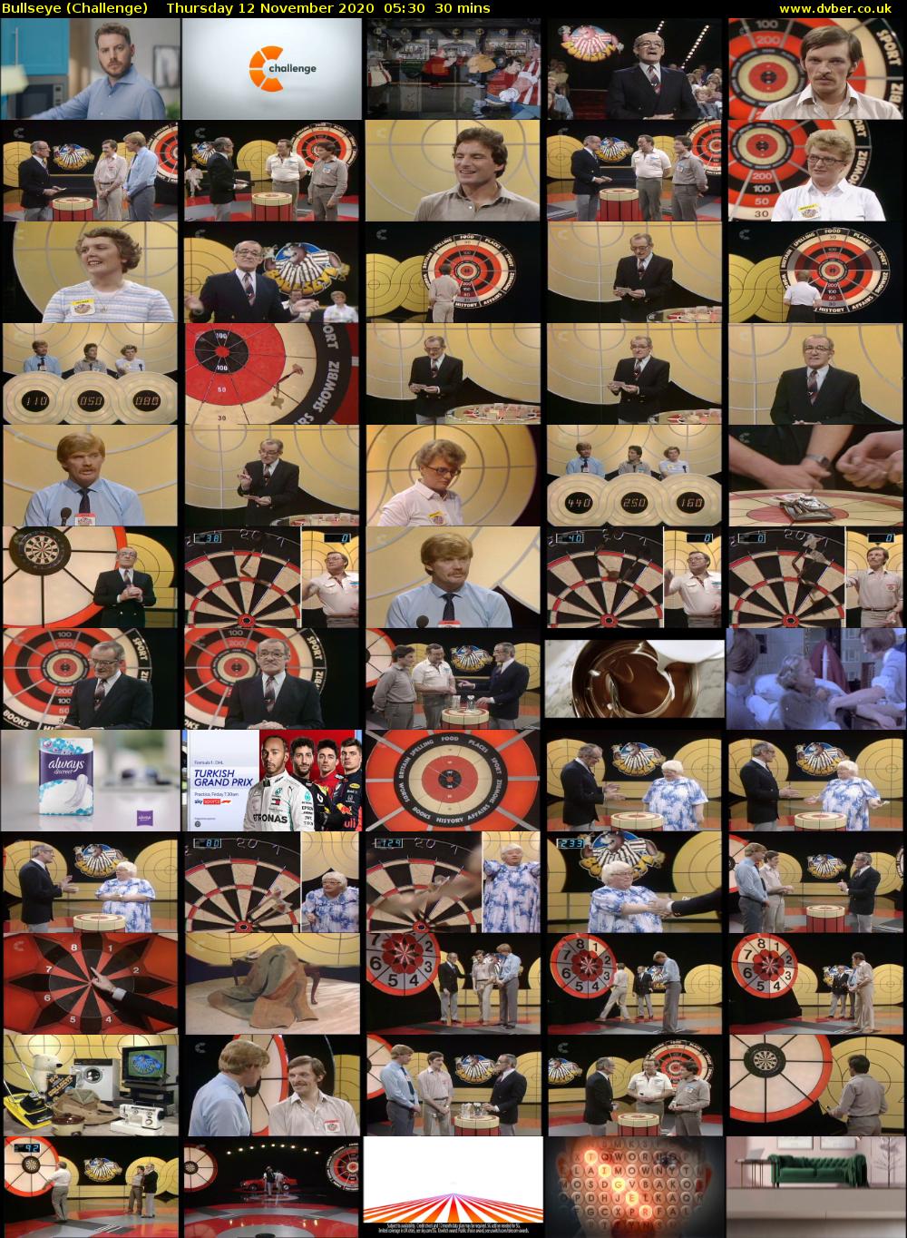 Bullseye (Challenge) Thursday 12 November 2020 05:30 - 06:00