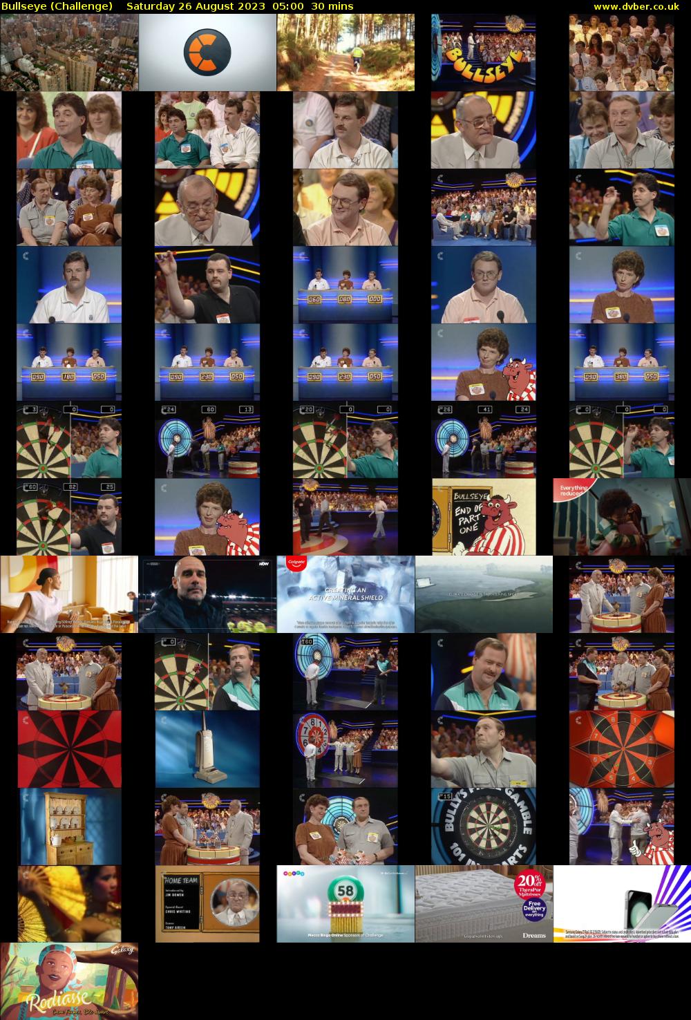 Bullseye (Challenge) Saturday 26 August 2023 05:00 - 05:30