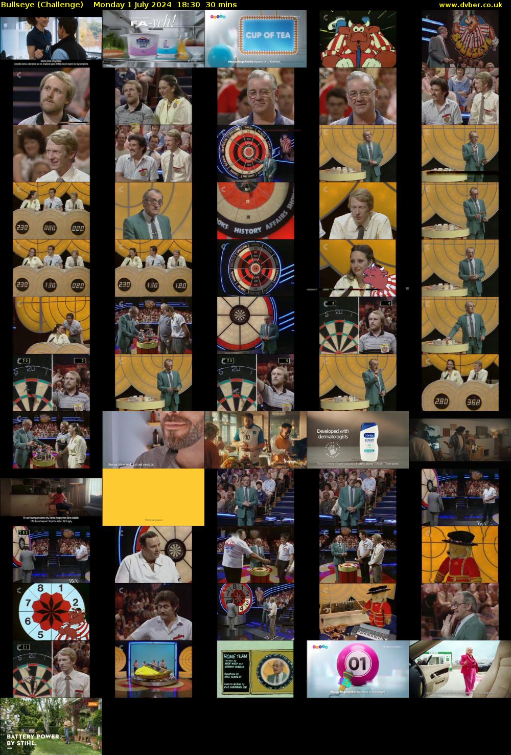 Bullseye (Challenge) Monday 1 July 2024 18:30 - 19:00