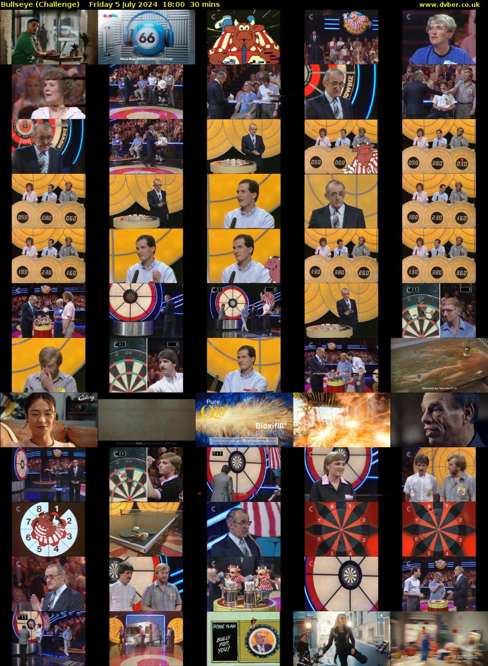 Bullseye (Challenge) Friday 5 July 2024 18:00 - 18:30