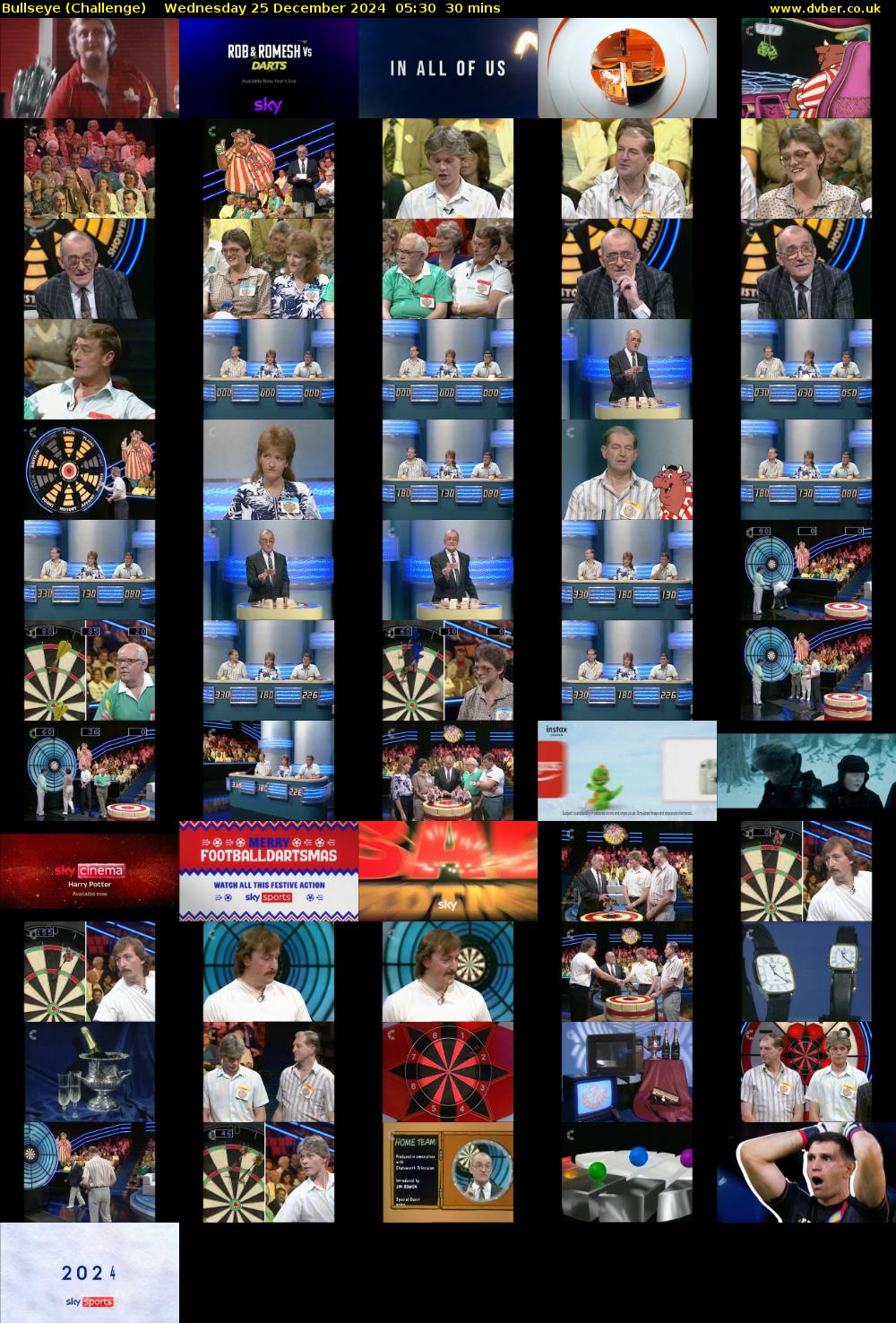 Bullseye (Challenge) Wednesday 25 December 2024 05:30 - 06:00