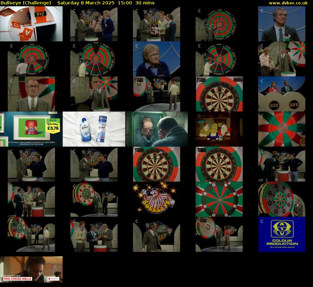 Bullseye (Challenge) Saturday 8 March 2025 15:00 - 15:30