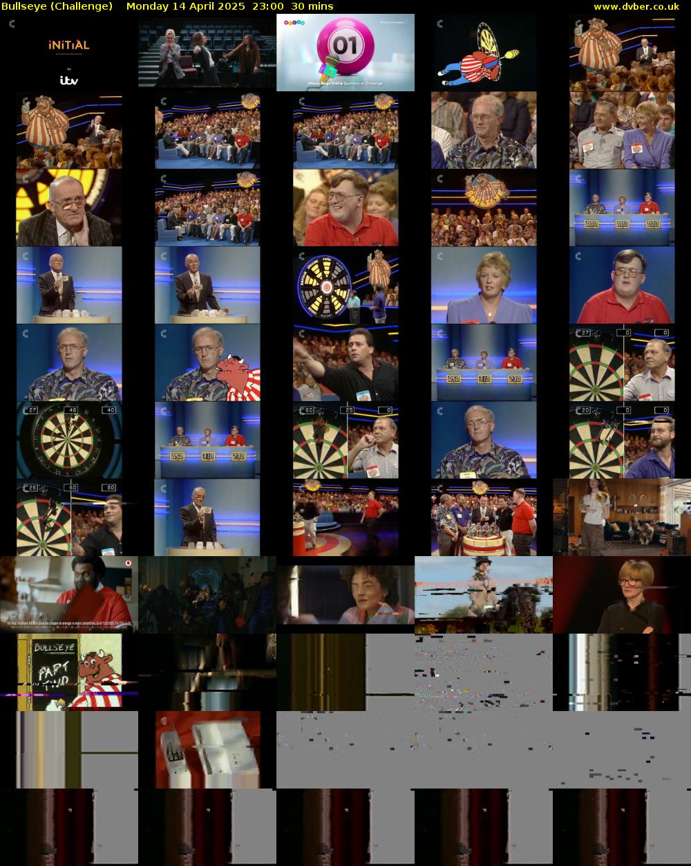 Bullseye (Challenge) Wednesday 26 December 2018 23:00 - 23:30