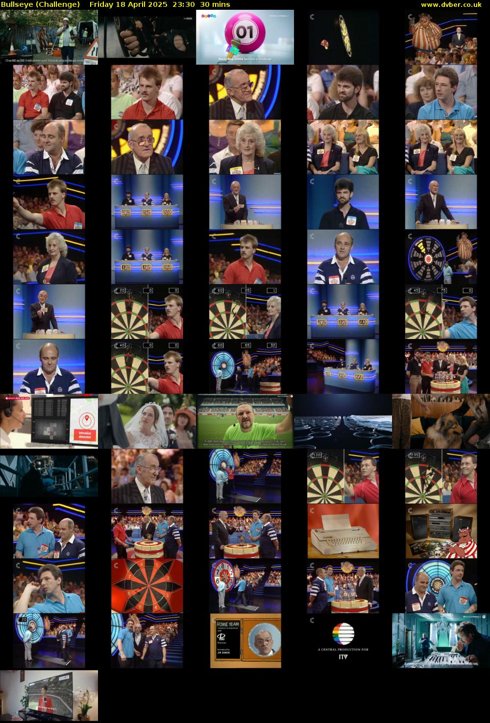 Bullseye (Challenge) Friday 18 April 2025 23:30 - 00:00