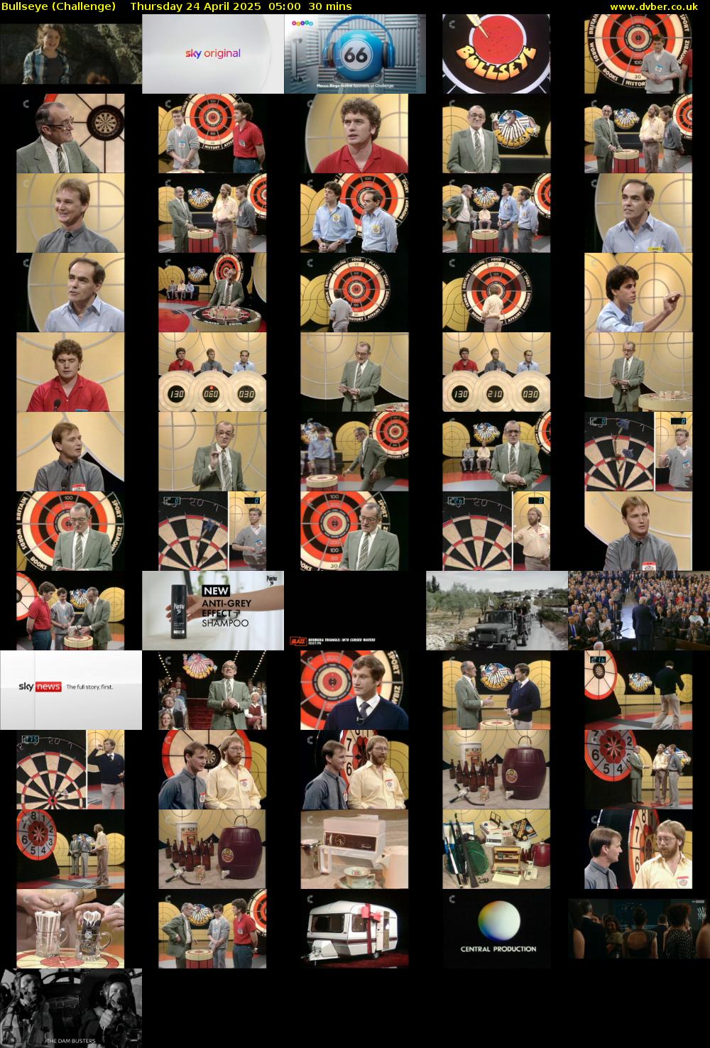 Bullseye (Challenge) Thursday 24 April 2025 05:00 - 05:30