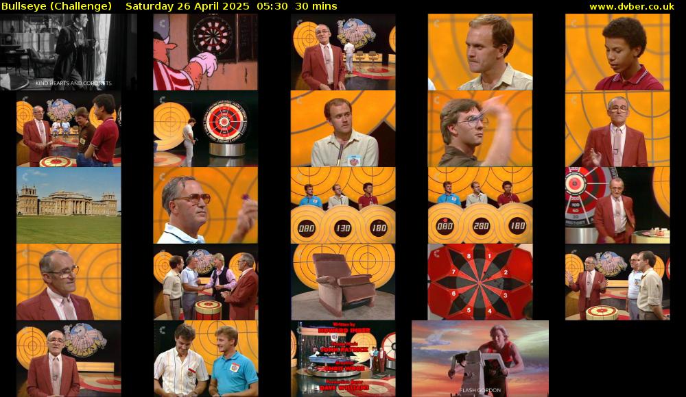 Bullseye (Challenge) Saturday 26 April 2025 05:30 - 06:00